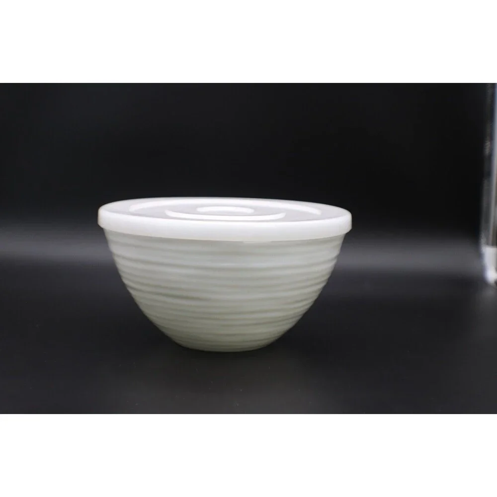 Melamine Mixing Bowls with Plastic Lids by Pandex Heavy Duty Durable 8 Pc Set
